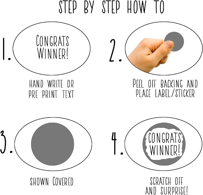 My Scratch Offs 20 Pack Gold Ticket DIY Make Your Own Golden Ticket Scratch Off - Image 8
