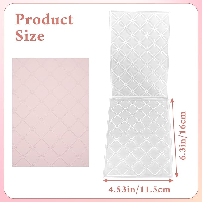 Tufted 3D Embossing Folder for Card Making, Paper Crafting, DIY Crafts and - Image 2