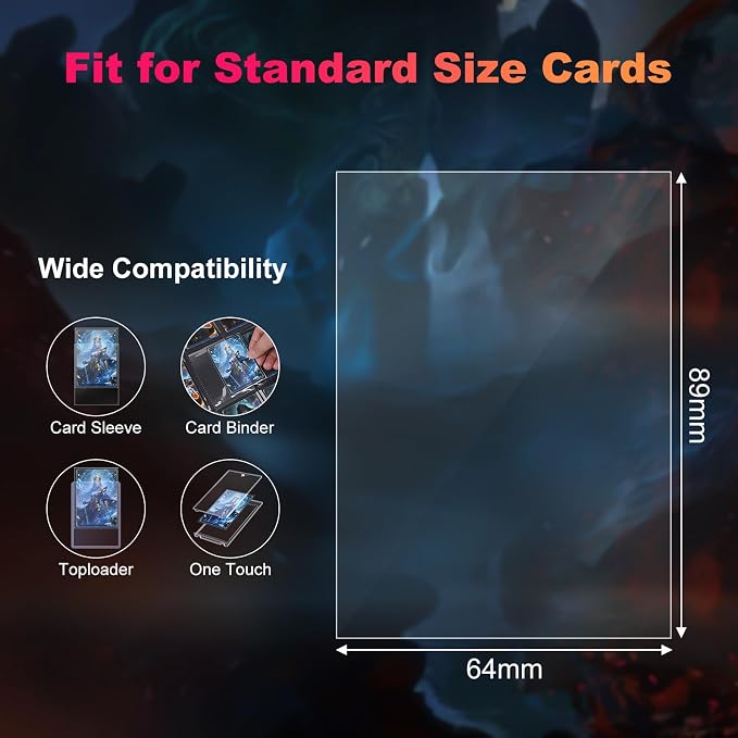 1200 Pack Card Sleeves Clear, Perfect Fit Inner Sleeves Ideal - Image 4