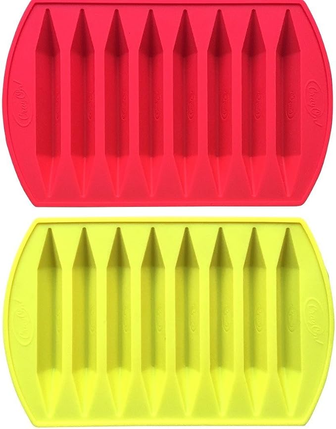 CraCycle Original Crayon Recycling Mold, Double Tipped, 100% Pure Silicone by MyFruitShack