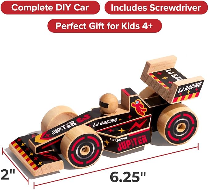 Little Jupiter DIY Wooden Kits w/Stickers - Image 5