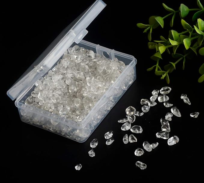 Natural Chip Stone Beads Crystal Quartz 5-8mm About 400 Pieces Irregular - Image 3