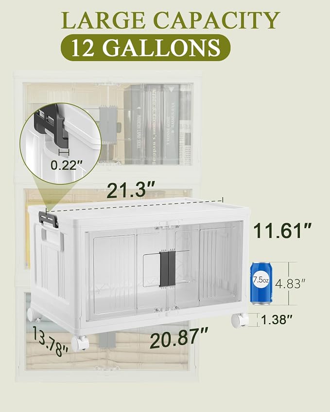 OlarHike 48QT Lockable Stackable Storage Bins - Image 8