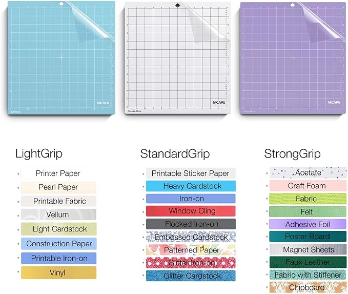 Replacement Cutting Mat for Silhouette Adhesive&Sticky Non-Slip Flexible Square - Image 3
