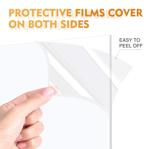 20 Pack of Acrylic Sheets 8x10-0.043" Thick Clear Extruded Plexiglass Sheets - Image 2
