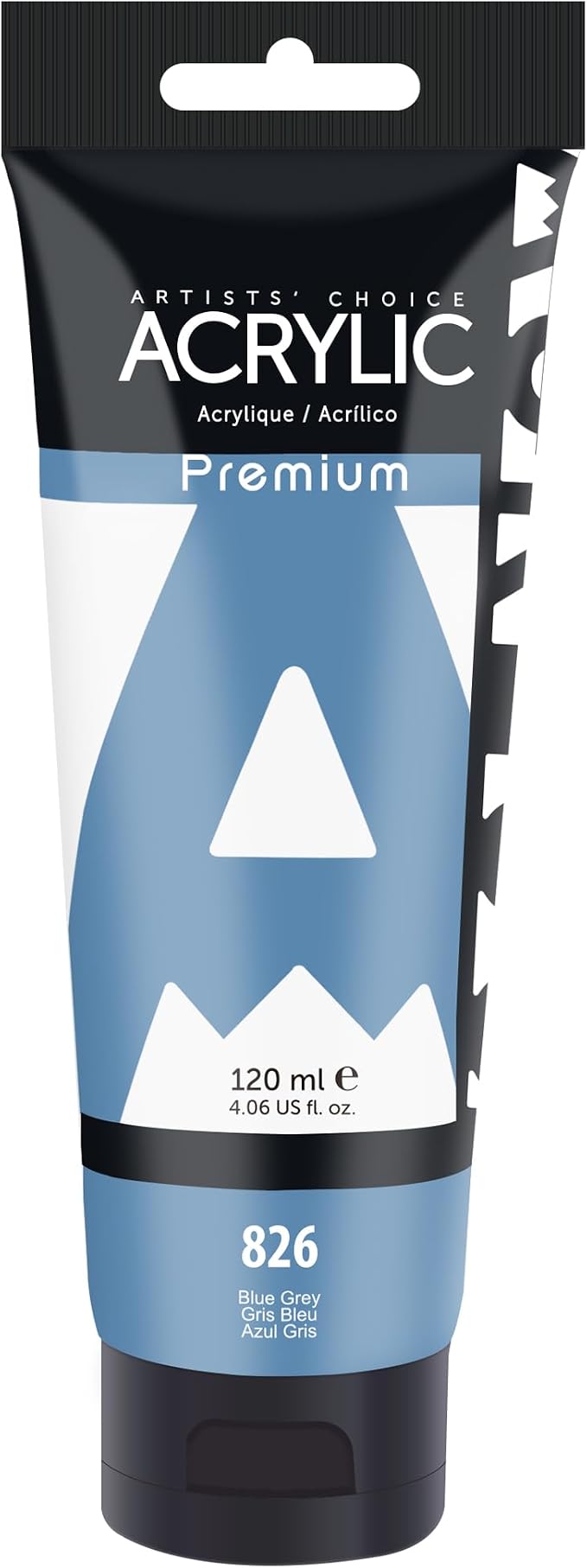 AUREUO Blue Grey Acrylic Paint, 4 Fl Oz / 120ml Single Tube, Fabric by AUREUO