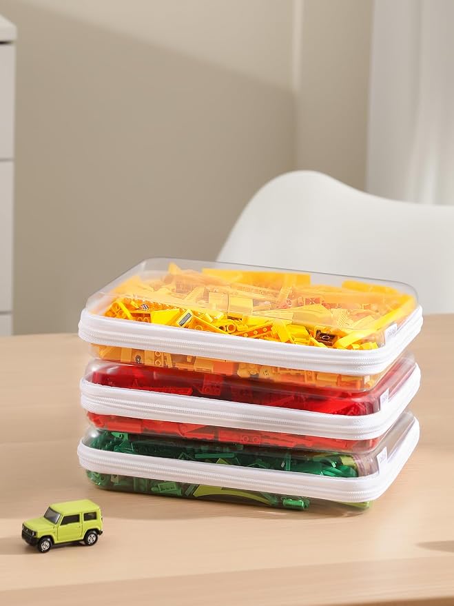 CoiiJoii 6PCS A4-Size Clear Hard Shell Zippered Case, Diaper Bag Organizing - Image 7