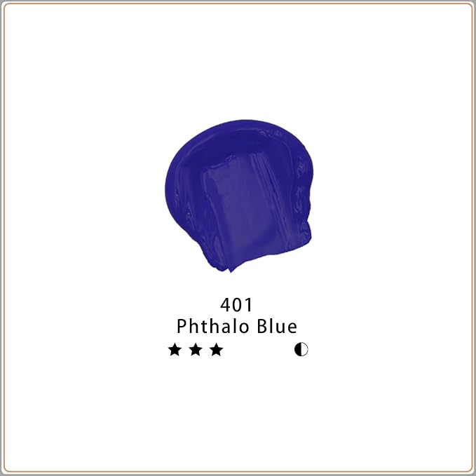 Artecho Phthalo BlueAcrylic Paint 500ml / 17oz Large Bottle | Semi Glossy Finish - Image 2