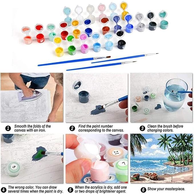 Clendo Lemon Paint by Numbers Kits - Image 9