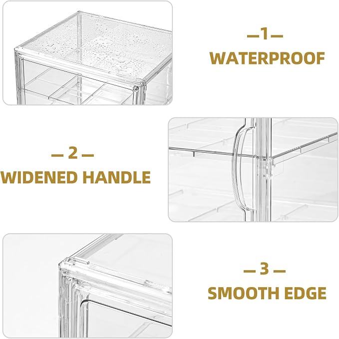 4 Tier Display Case for Collectibles, Storage Container - Image 6