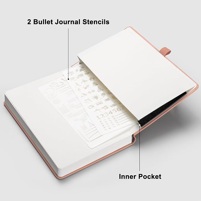 RETTACY Blank Journal Notebook, 192 Pages, A5 Medium Size | Leather Hardcover - Image 7