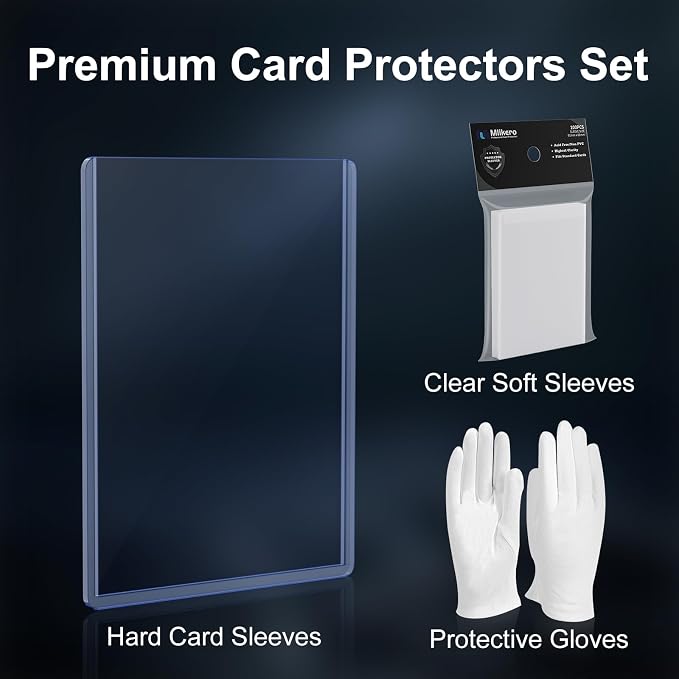 2000 Card Sleeves Hard Plastic, Premium Trading Card Holder - Image 4