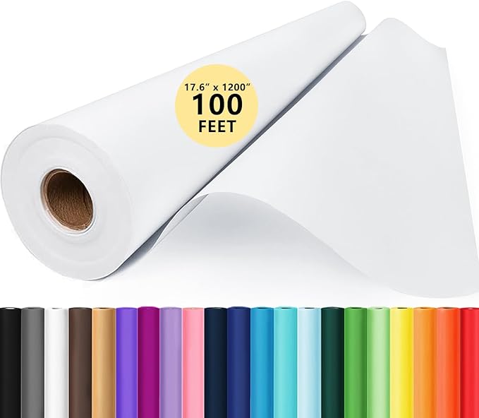 Drawing Paper Roll for Art Supplies, 17.6"x1200" Easel Craft Decorative Paper by Donyang