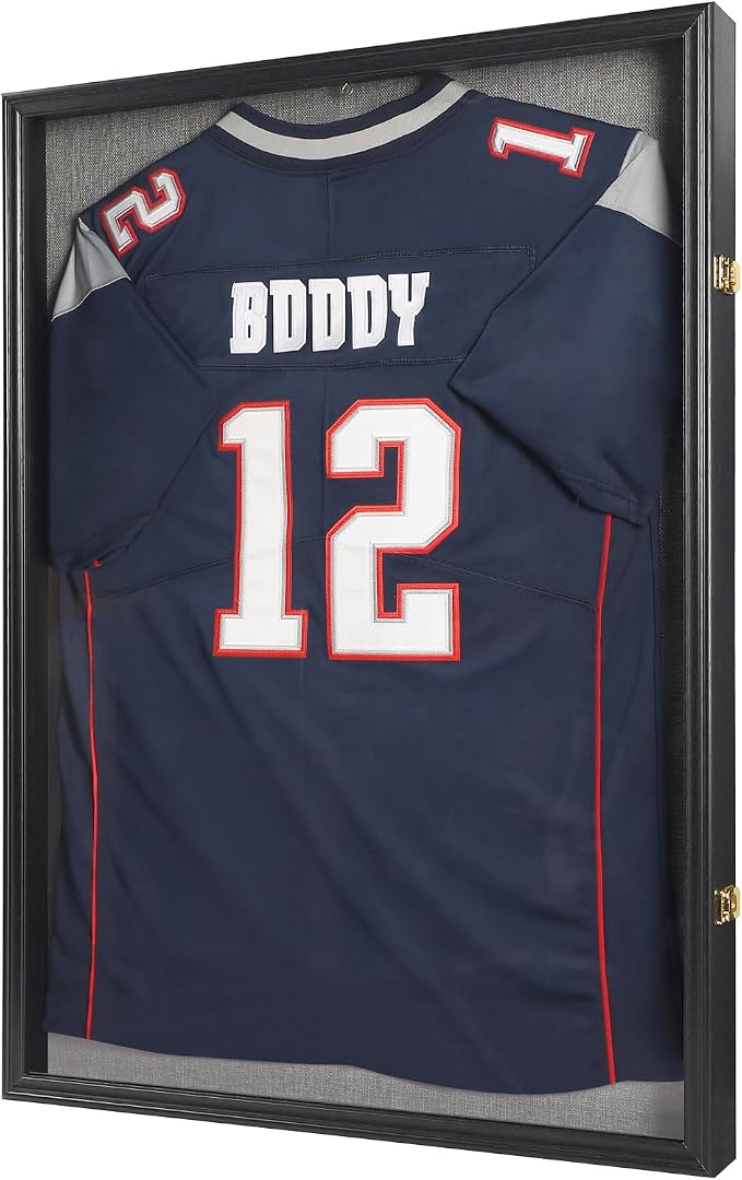 IHEIPYE Large Jersey Frame Display Case Lockable, Sport Jersey Shadow Box by IHEIPYE