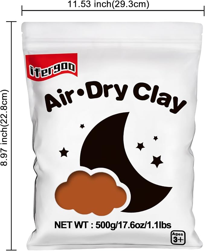 ifergoo Brown Air Dry Clay - Image 7