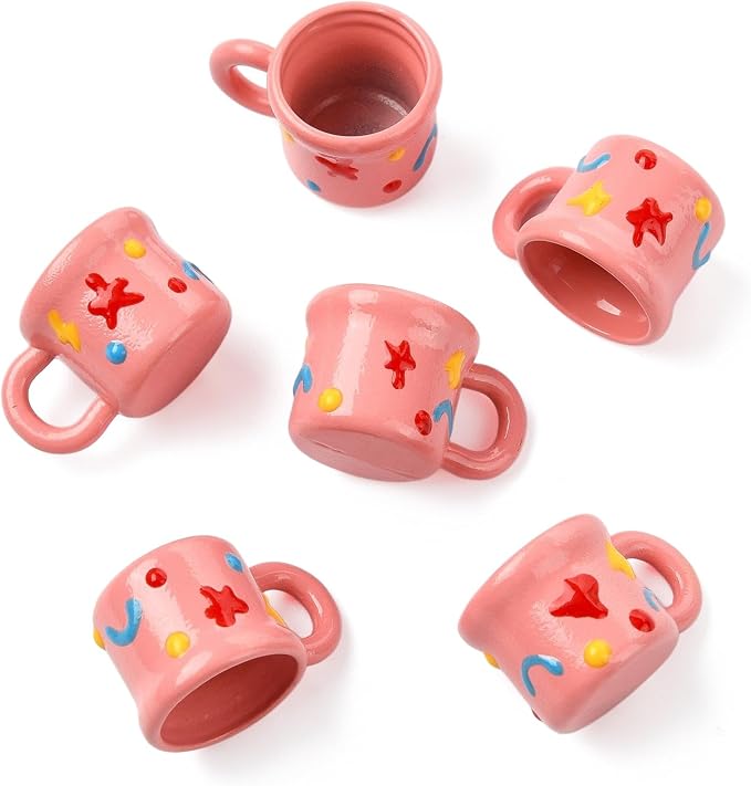 FASHEWELRY 6Pcs Alloy Mini Tea Cups - Image 7
