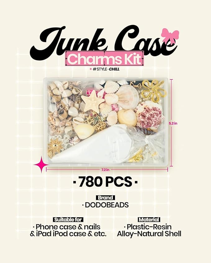 DoDoBeads Beach Junk Case Charms Kit, DIY Decoden Kits - Image 5