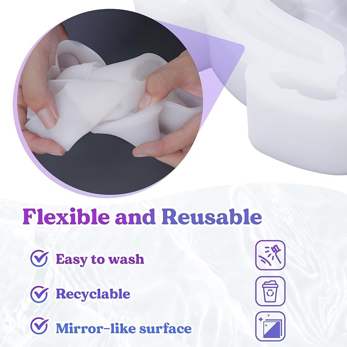 LET'S RESIN Turtle Shape Resin Molds, 3D Animal Silicone Molds - Image 6
