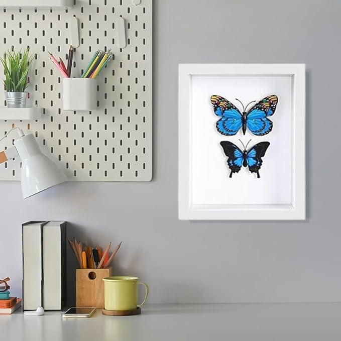 HD Glass Wooden Hollow Photo Frame, 4x6 Shadow Box Frame，Frames - Image 2