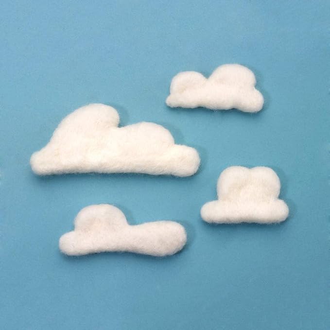 QMNNMA Wool Roving Bulk, 8.82oz Needle Felting Wool, Wool Roving Top-White | - Image 5