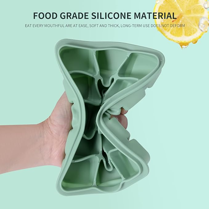 Tvmania Ice Cube Trays Set of 2, 15-Cube Silicone Molds - Image 5