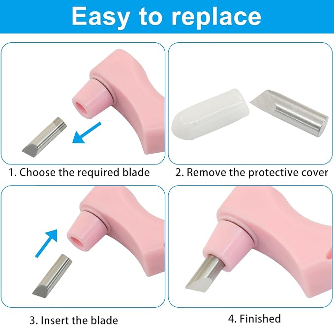 Hot Pink Craft Cutting Tools, Craft Cutting Knives | 3 Different 360 Degree - Image 5