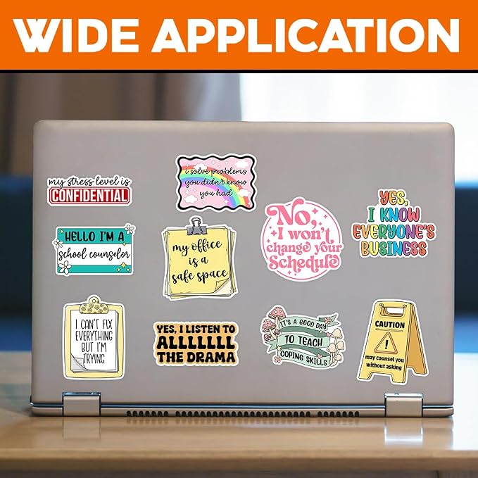 MAIANEY School Counselor Stickers Pack 10Pcs – Counseling Office Decor - Image 2