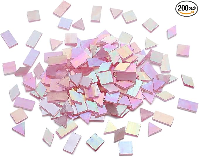 Lanyani Iridescent Stained Glass Mosaic Tiles by LanyaniArtGlassMosaics