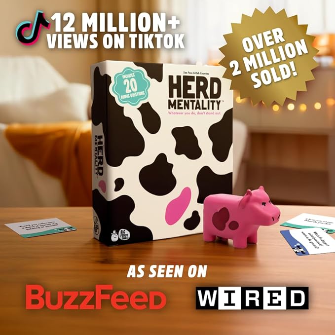 Herd Mentality Udderly Funny Family Board Game, Ages 10+ | Think the Same to Win - Image 2