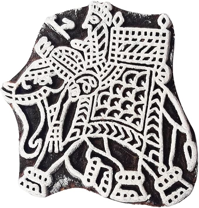 Royal Kraft Wooden Stamps DIY Fabric, Henna Printing Blocks THDtag093 - Image 2