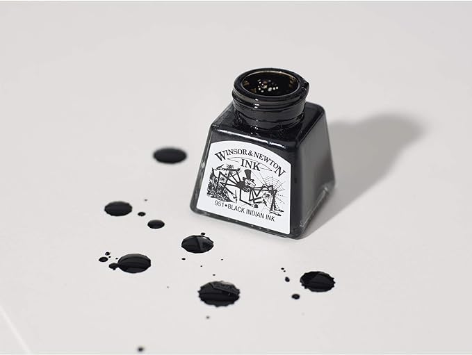 Winsor & Newton Drawing Ink, 14ml Bottle, Brick Red - Image 3
