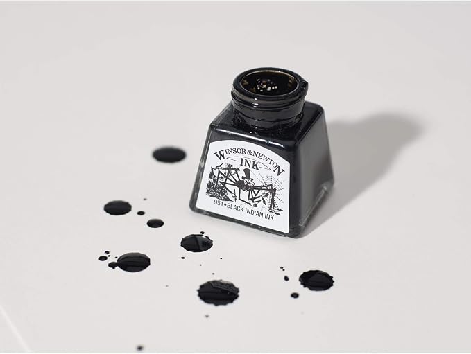 Winsor & Newton Viridian Drawing Ink, 14ml Bottle - Image 3
