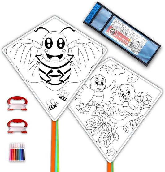 DIY Kites for Kids Kite Making Kit Bulk, Decorating Coloring Kite Party Pack by MintsColorfulLife