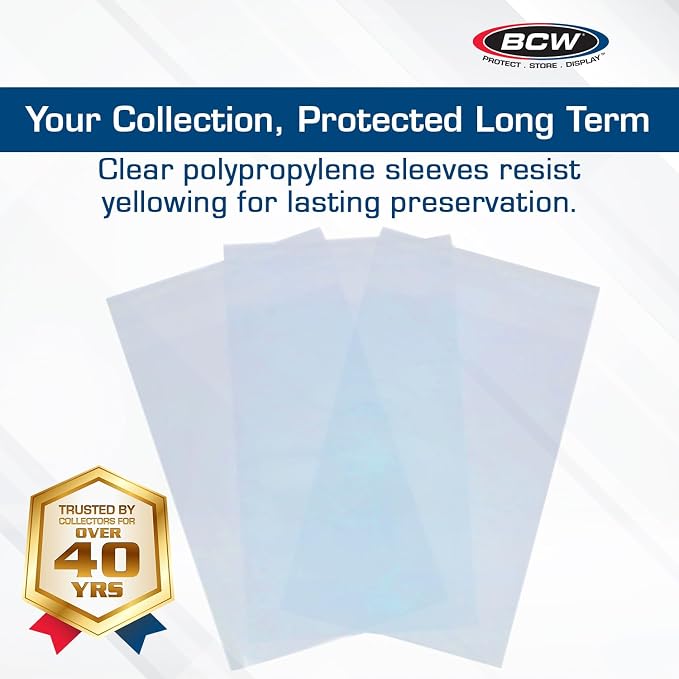 BCW Resealable Graded Card Sleeves | 300 Pack | Universal Fit - Image 2