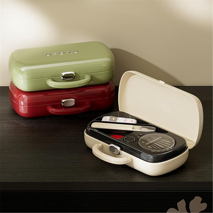 FKOG Retro Green Sewing Project Kit, 18 Multicolor Thread Spools, and - Image 4