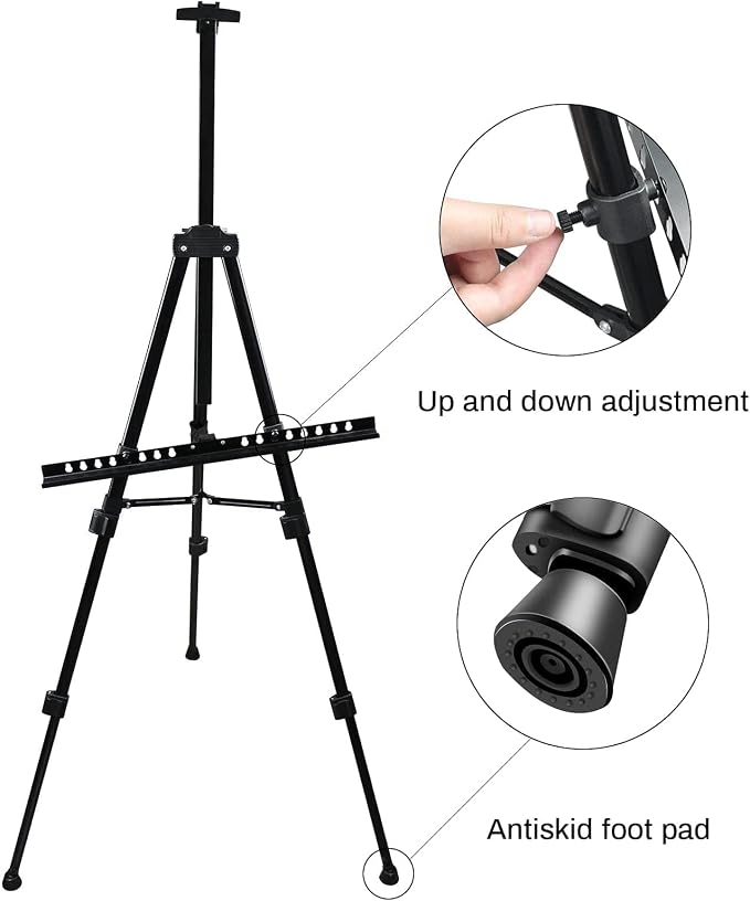 RRFTOK 21-66 Inch Adjustable Art Easel Stand - Image 6