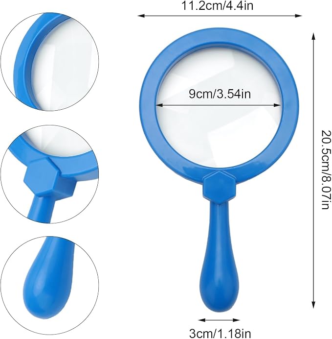 Rongon Magnifying Glasses for Kids, Jumbo Magnifiers - Image 2