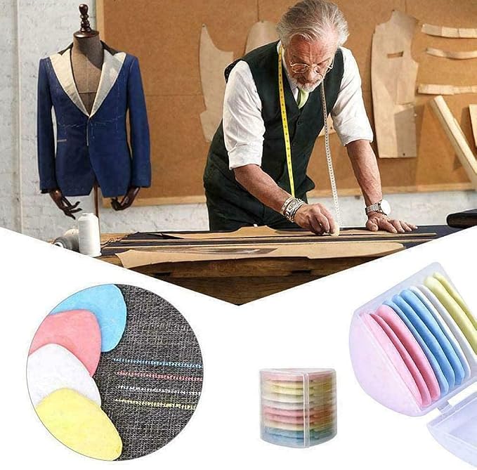 OZXTYO Triangle Tailors Chalk 10Pcs, Sewing Fabric Chalk and Fabric Markers - Image 5