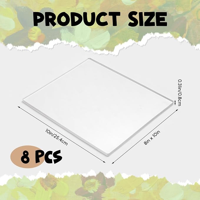Threlaco 8 Packs Gel Printing Plates, Printmaking Supplies - Image 2