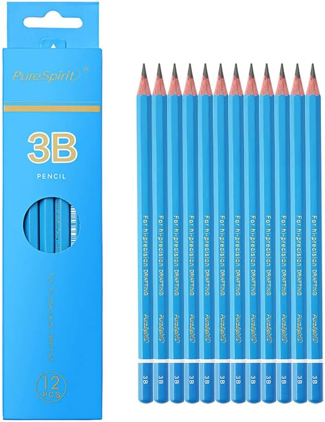 Sketch Pencils for Drawing 3B, Sketching & Doodling | Graphite Pencil for by HAIHAOMUM