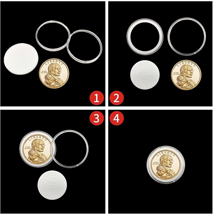 100 Pieces 30mm Coin Capsules Coin Holders - Image 6
