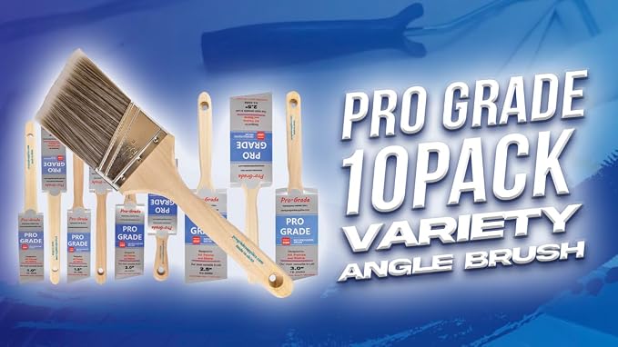 10 Pack Pro-Grade Premium Wall/Trim House Paint Brush Set Great - Image 8
