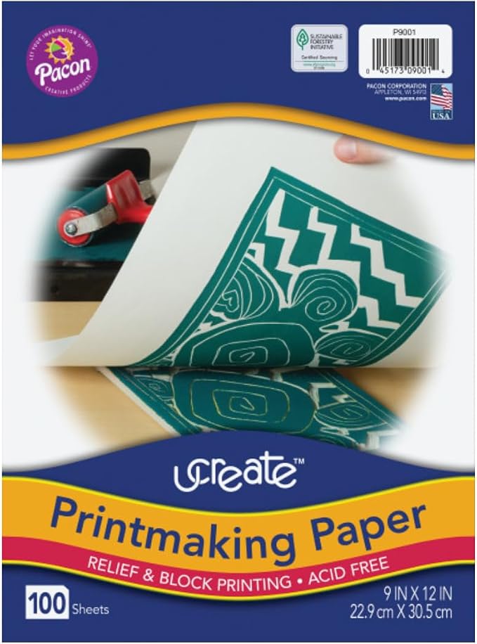 UCREATE Printmaking Paper, 100 Sheets/Pack, 12 Packs | Acid Free, Heavyweight - Image 2