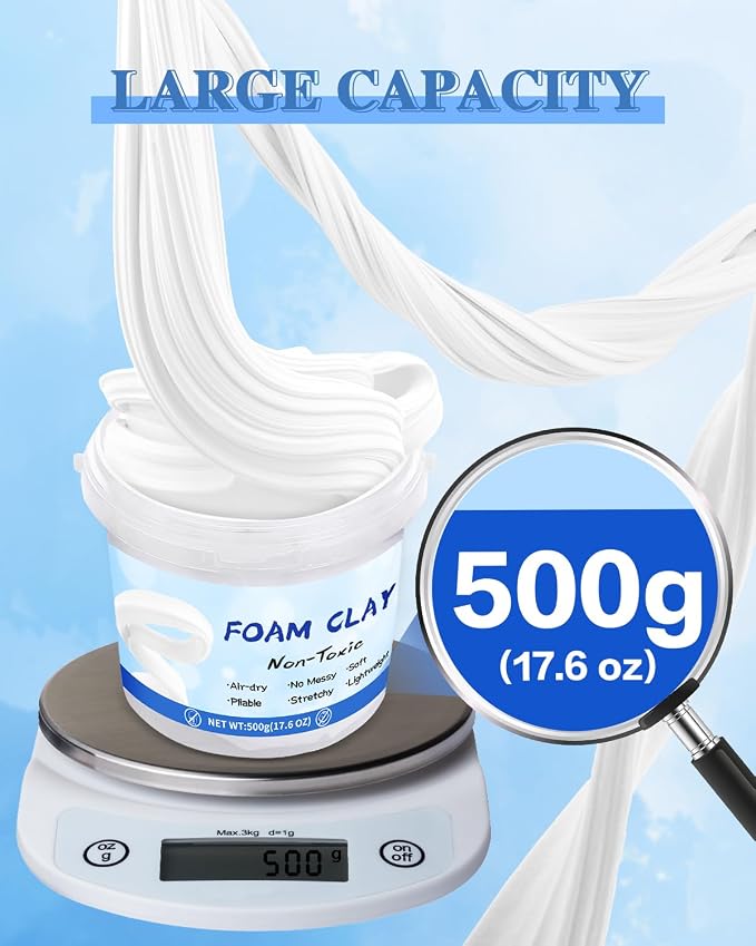 LEICHTEN Air Dry Foam Clay Safe Modeling Clay - Image 5