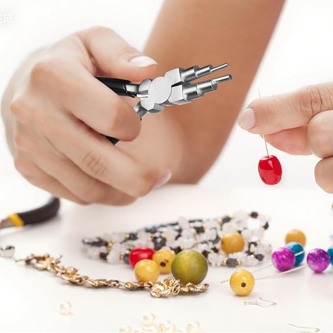 Mudder 2 Pieces Jewelry Making Tool Bail Making Pliers 6 in 1 Jewelry Wire - Image 6