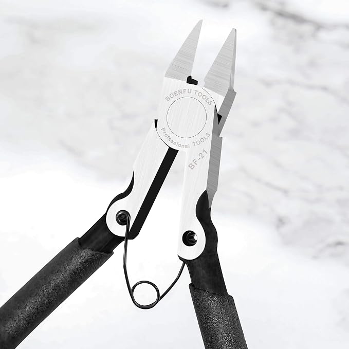 BOENFU 5 inch Flush Cutters Precision Wire Cutters Wire Snips Small Wire Nippers - Image 5