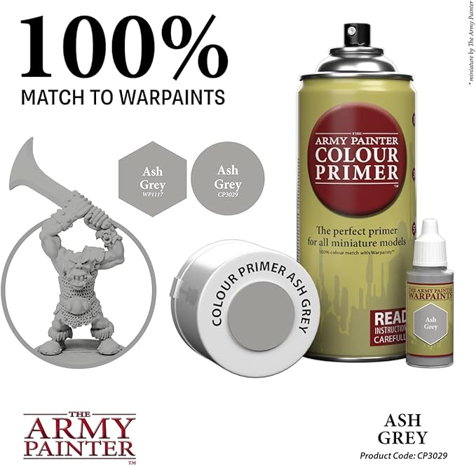 The Army Painter Colour Primer Ash Grey, 400 mL Acrylic Spray Primer, Spray - Image 4