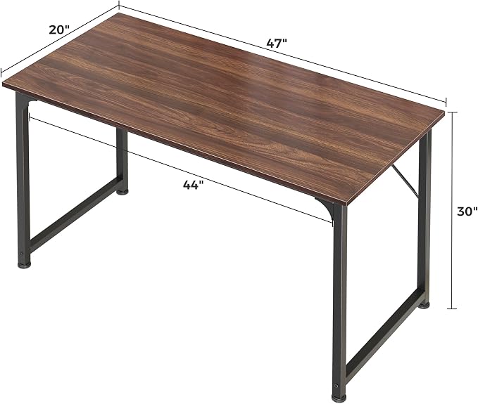 Huuger Computer Desk, 48 Inch Office Desk, Gaming Desk - Image 3
