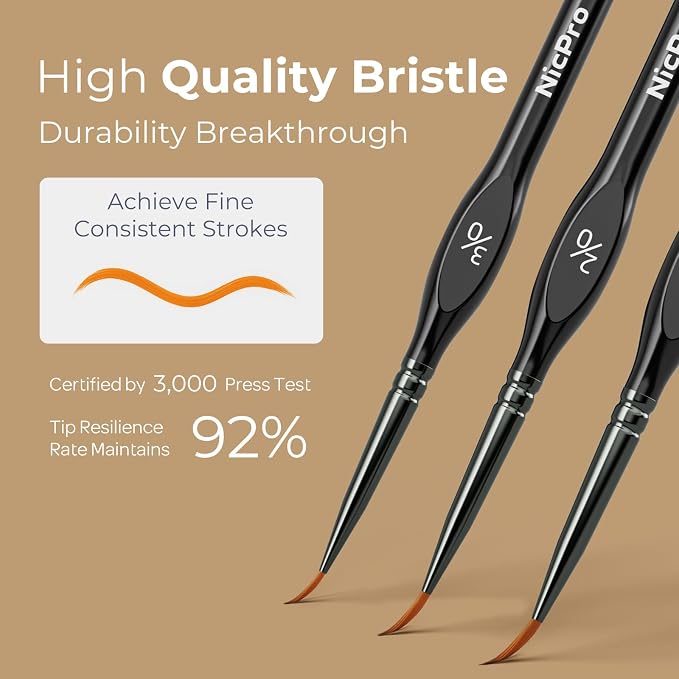 Nicpro Miniature Paint Brushes - Image 3