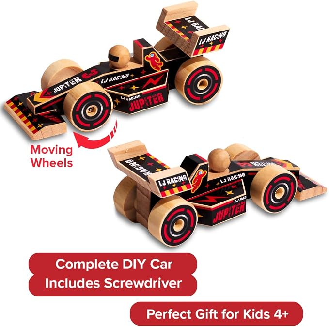Little Jupiter DIY Wooden Kits w/Stickers - Image 4